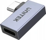 Unitek Adaptér USB-C na USB-C 90 ° plochý / Adaptér / 40 Gbps (A1040GY01)