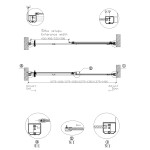 GELCO - ANTIQUE sprchové dvere posuvné 1100, číre sklo, bronz GQ4211C
