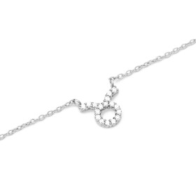 Daniel Wellington Slušivý oceľový náhrdelník znamenia Býk Crystal Zodiac DW00400944