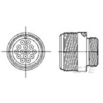 TE Connectivity TE AMP Circular Plastic Connectors 213650-1 1 ks; 213650-1