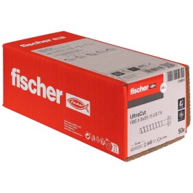 Fischer 536851 Concrete screw 8 mm 55 mm vonkajší šesťhran, TX 50 ks; 536851