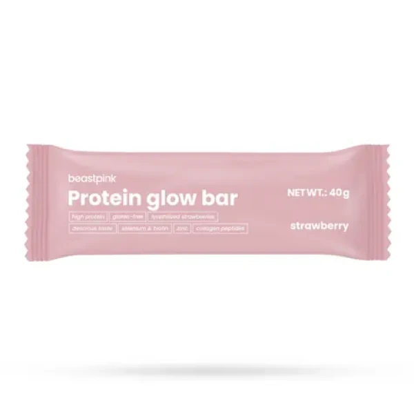 Proteín GlowBar - BeastPink (jahoda, 40 g) (79585-6-40g-jahoda)