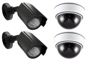 Alecto DC- Kit sada atrap kamier / Atrapa kamery / 2x vonkajšie / 2x vnútorné / LED signalizácia (DC-KIT)