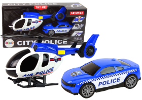Mamido Sada vozidla Vrtuľník Auto Police Sound