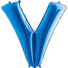 Nafukovací balónik písmeno V modré 102 cm - Grabo