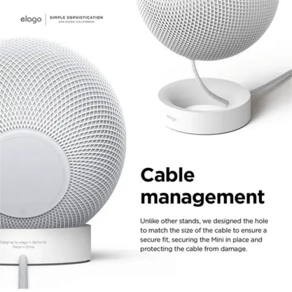 Elago Silikónový stojanček pre Apple HomePod mini biela / Stojanček / silikónový (EST-HPMINI-WH)