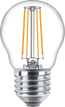 Philips CorePro LEDLuster P45 E27 4,3W číra / LED žiarovka / 470lm / 2700K / F (SKL000384166)