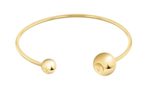 Calvin Klein Moderný pevný otvorený náramok Sculptural Bubbles 35000787