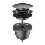 Laufen Umývadlový výpust Click-Clack kartáčovaná oceľ / Výpust / PVD Inox (H3709890901041)