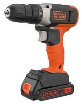 BlackDecker BCD001C1 oranžová / Aku vŕtací skrutkovač / 18V / 1.5Ah Li- ION / 37Nm / 600 ot/min (BCD001C1)