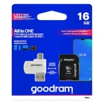 Goodram All-In-One microSDHC 16GB + čítačka / Class 10 / UHS-I U1 (M1A4-0160R12)