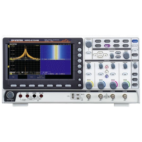 GW Instek MPO-2104B digitálny osciloskop 100 MHz 4-kanálová 1 GSa/s 8 Bit 1 ks; 01MP214B00GS