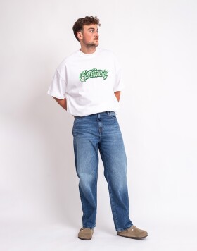 Carhartt WIP Landon Pant Blue marble used wash 33