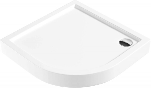 DEANTE - Jasmin plus biela - Akrylátová sprchová vanička, polguľatá, 90 cm KTJ_053B