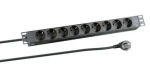 EFB EK622DE.1 čierna / PDU / 19" / 1U / 9x zásuvka / bez vypínača / 2 m / 16 A (EK622DE.1)