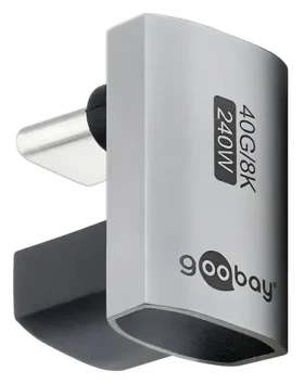 Goobay 74445 / USB-C adaptér / 180 ° / USB4 (74445)