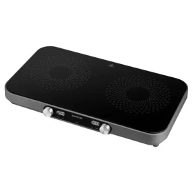 Sencor SCP 2803BK čierna / Dvojplatničkový sklokeramický varič / 2x 20cm / 2200W 1300W (8590669327874)