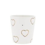 Bastion Collections Keramický latte hrnček Hearts Allround 240 ml