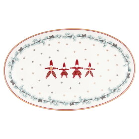 GREEN GATE Servírovací tanier Juana White 24 cm