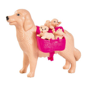 Simba Evička so psíkom a šteniatkami Bábika 12 cm