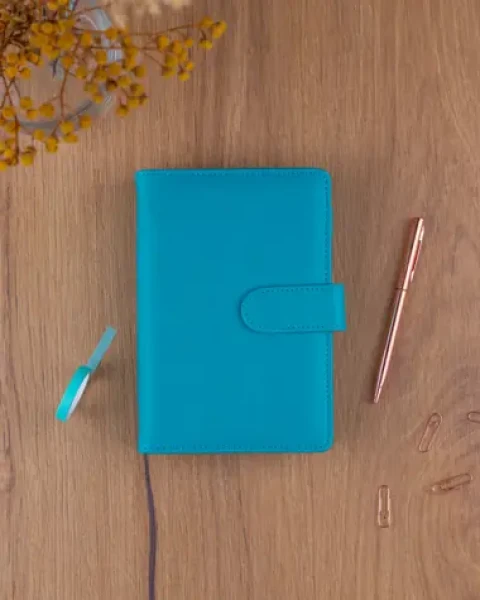 NOTIQUE Refill tyrkysová / Týždenný diár / 2027 / 12,5 × 19 cm / krúžková väzba