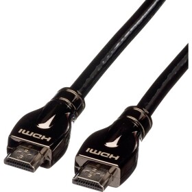 Roline HDMI prepojovací kábel Zástrčka HDMI-A, Zástrčka HDMI-A 10.00 m čierna 11.04.5685 4K UHD, dvojžilový tienený HDMI kábel; 11.04.5685