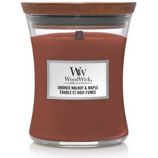 WoodWick Vonná sviečka WoodWick - Smoked Walnut & Maple 275 g