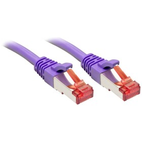 LINDY 47826 RJ45 sieťové káble, prepojovacie káble CAT 6 S/FTP 5.00 m fialová tienenie pletivom, krútený, kompletné tienenie, PVC plášť, fóliové tienenie,; 47826