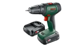 BOSCH UniversalDrill 18V zelená/čierna / Aku vŕtací skrutkovač / 1450 ot/min / 32 Nm / 10mm skľučovadlo / 2x1,5 Ah / kufrík (06039D4002)