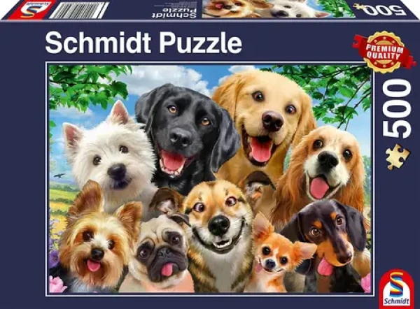 Schmidt Puzzle Psie selfie
