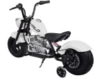 Mamido Detská elektrická motorka Chopper 24V biela