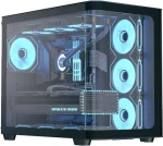AeroCool P500C-G-BK-v1 čierna / Počítačová skriňa / Midi-Tower / temperované sklo / ATX / ARGB (ACCM-PN01043.11)