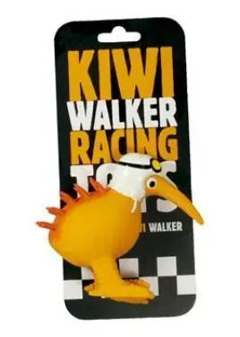 KIWI WALKER Racer biela helma / Hračka pre psov / Latexová pískacia / 10,5 cm (LTX-016)