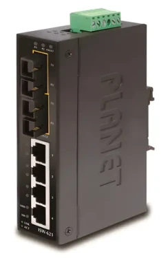 Planet ISW-621 / Switch priemyselný / 4X 10/100 RJ-45 / 2x 100FX MM SC / DIN / -10 až 60 ° C (ISW-621)