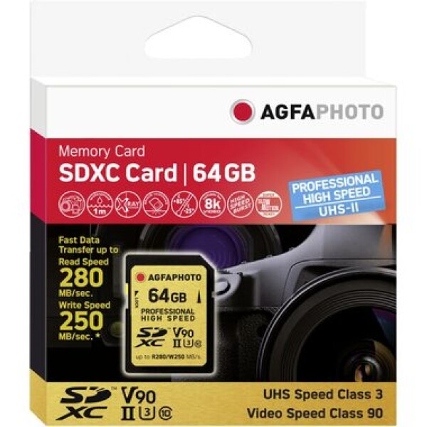 AGFAPHOTO SDXC Professional 64GB V90