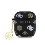 Guess PU 4G Peony Charm Puzdro pre AirPods 1/2 Black (57983122179)