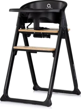 CHIPOLINO Jedálenská stolička 4v1 Quatro Charcoal / 4 režimy použitia / od narodenia do 110 kg / nastaviteľná výška (STHQU02601CH)