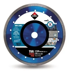 RUBI TVA 125 Super Pro Turbo Dry / Diamantový rezný kotúč / 125 mm / suché rezanie (31933)