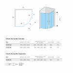 Mereo Sprchovací kút, Kora Lite, štvrťkruh, R 550, zasúvací, 90x90 cm, chróm ALU, sklo Číre CK35123Z