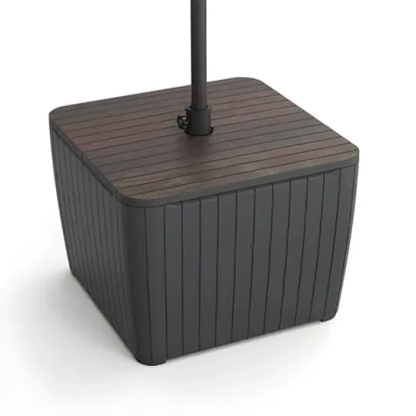 Keter Záhradný stôl Luzon Deco walnut, grafit / Záhradný stôl (271504)