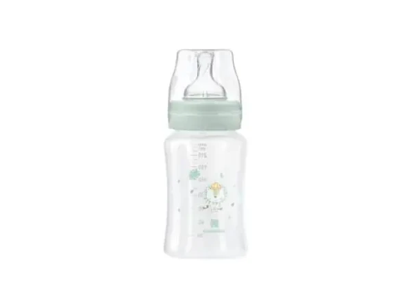 KikkaBoo Dojčenská fľaša 240ml 3m+ Jungle King Mint (31302020130KB)