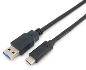 Equip USB-A - USB-C čierna / Kábel / USB 3.2 Gen 1 / 5 Gbit / s / 3 A / 2 m (128344)