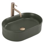 REA - Umývadlo na dosku Vanda Olive Matt 49x31 REA-U3611