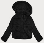 Čierna dámska krátka zimná páperová bunda J Style (16M9188-392) odstíny černé XL (42)