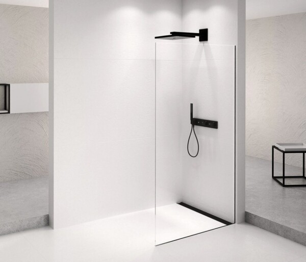 POLYSAN - ARCHITEX BLACK MATT sprchová zástena 862 číre sklo AXB90CL