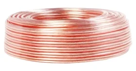 LogiLink reproduktorový kábel priehľadný / Audio kábel / 25 m / 2x 0,75 mm2 (CA1076)