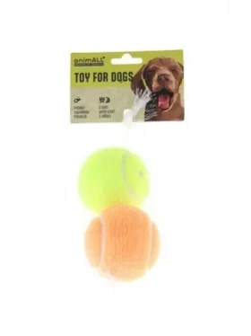 AnimALL Hračka Dog Loptička tenisová vanilka a banán 6,5 cm 2 ks (114035)