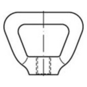 TOOLCRAFT 1069486 matice oblúkové M12 DIN 80704 nerezová ocel A4 1 ks; 1069486