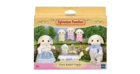 Sylvanian family Rodina Flora králici s trojčatami