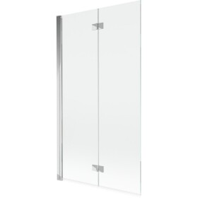 MEXEN - MIST vaňová zástena 100x150 cm 6mm 2-s, chróm, číra, ľavá 8A9-100-002-01-00-L